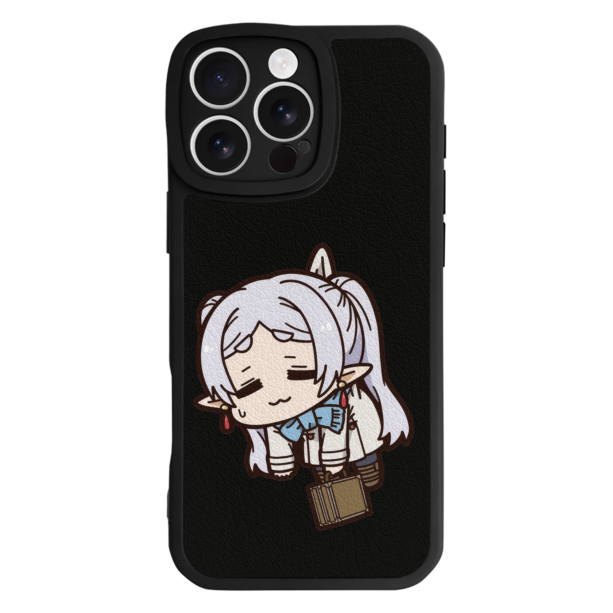 （画像用） 葬送のフリーレン Frieren 【iPhone 16シリーズ対応】シリコンスマホケース（レザー調） 材質：シリコン
